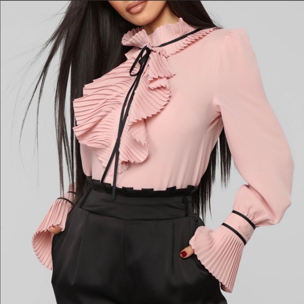 Fashion Nova Dramatic Blouse Mauve